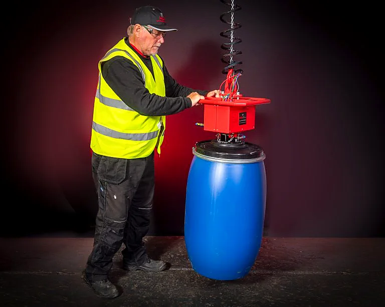 ATEX drum lifting for chemical applications